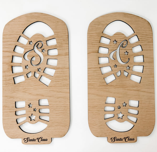 Santa & Elf Footprint Stencils